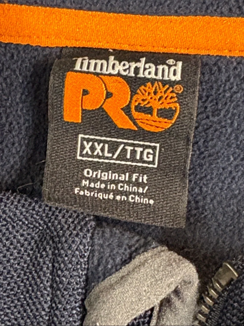 Timberland Navy and Gray Lightweight Zip-Front Jacket